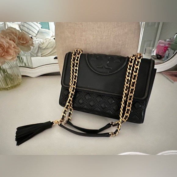 Tory Burch Fleming Leather convertible Shoulder bag - Picture 3 of 13